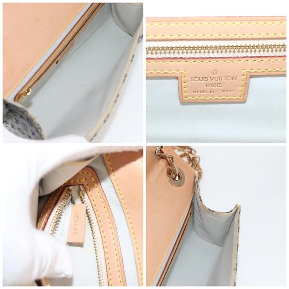 LOUIS VUITTON Monogram Mini Camille Chain Shoulder Bag Blue M92002 Auth EC1035AM - Picture 15 of 16